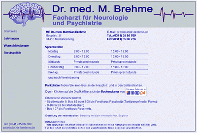Screenshot von Nervenarzt Dr. Brehme